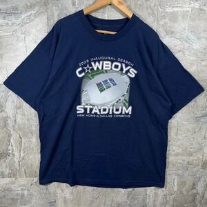 Dallas Cowboys Stadium Inaugural Season 2009 Statistics T-Shirt Mens XL